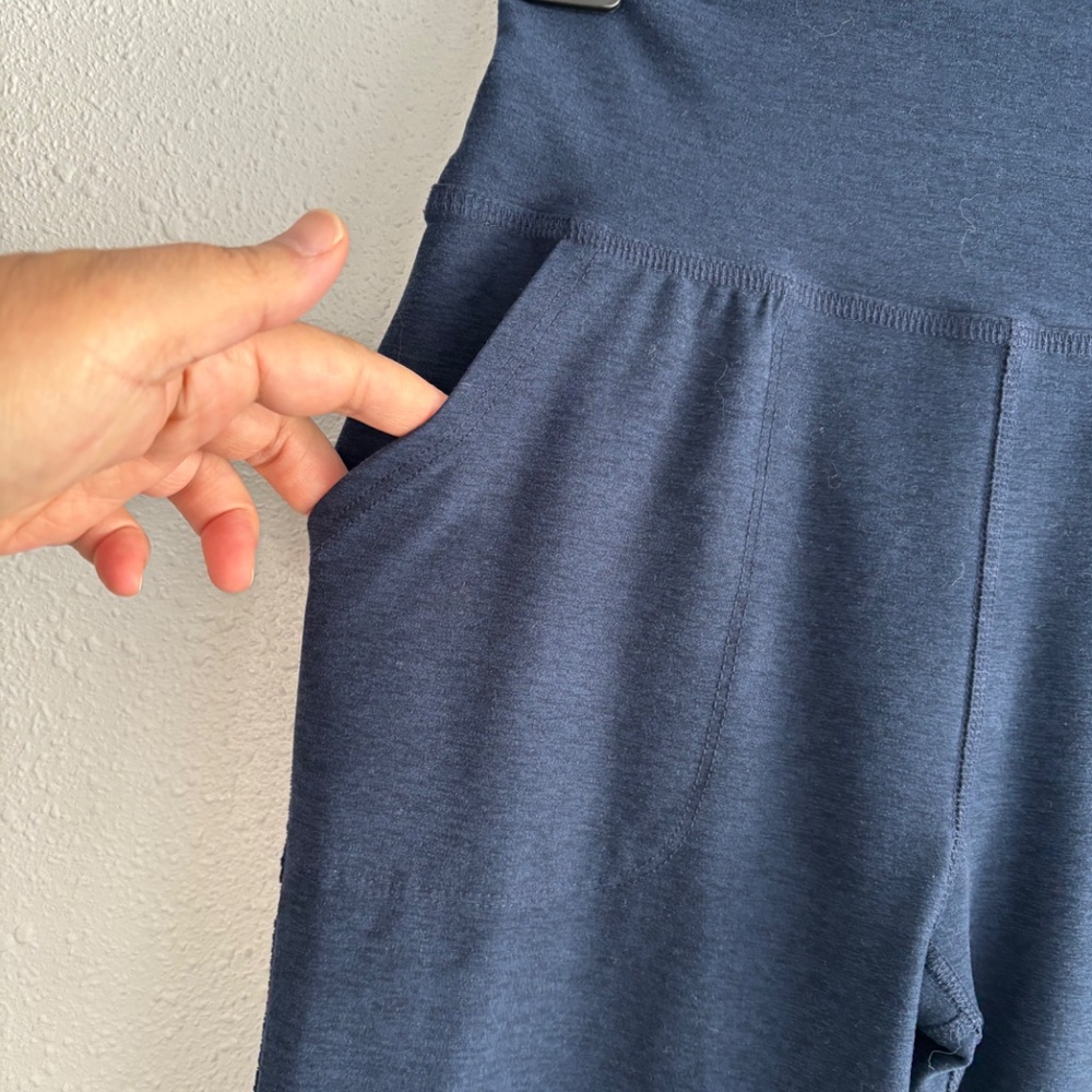 Beyond Yoga Nocturnal Navy Spacedye All Day Flare High Waisted Pant - Size Med - Picture 5 of 7